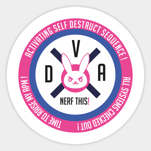 DVA - Nerf This! Sticker by VietAce